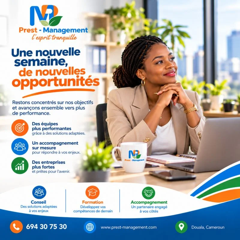 Une nouvelle semaine, de nouvelles opportunités avec Prest Management
